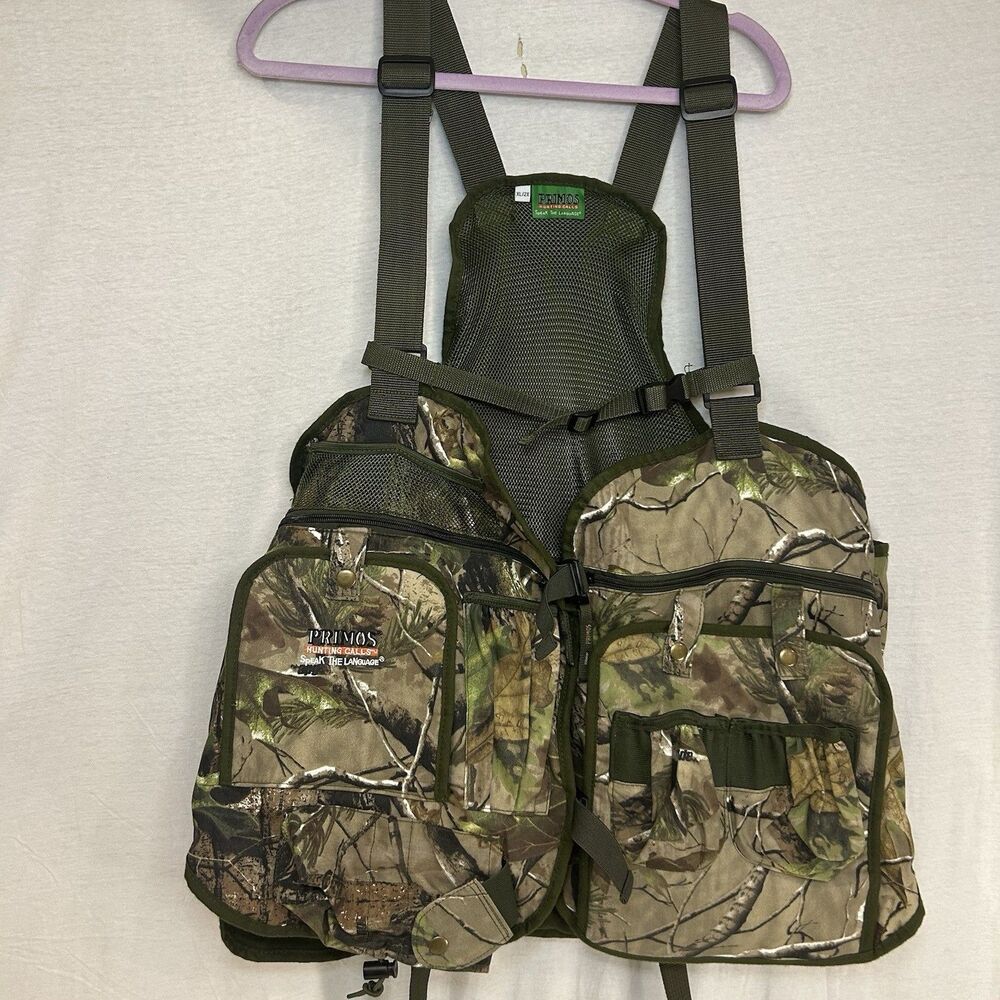 Primos Rocker Strap Turkey Vest Real Tree Camo Men’s size XL/2XL hunting